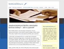 Tablet Screenshot of korekturacestiny.cz